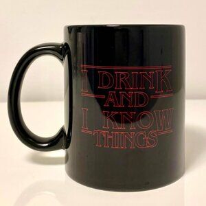 I Drink and I Know Things Game of Thrones Black Ceramic Coffee Mug 11oz